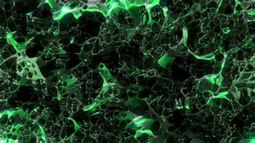 Liquid Green Globular Surface