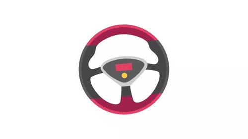 Steering Wheel Element Alpha Animation
