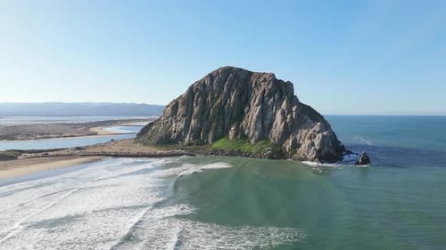 Aerial View of Morro Bay in California A Stunning Coastal Landscape Awaits You