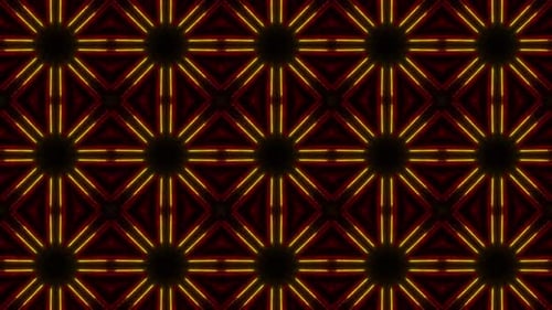 Golden Kaleidoscope VJ Loop V2