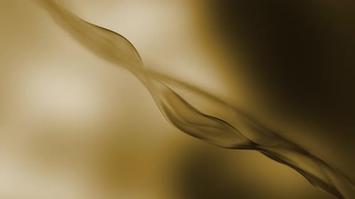 Abstract Golden Fluid Wave Seamless Loop Background