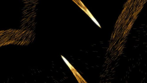 Trajectoires abstraites de particules d'or