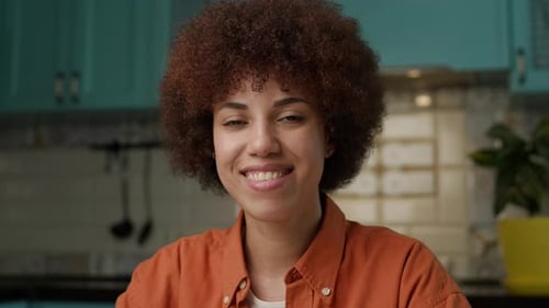 Young Woman Smiling Portrait Close Up