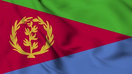 Wehende Flagge von Äquatorialguinea