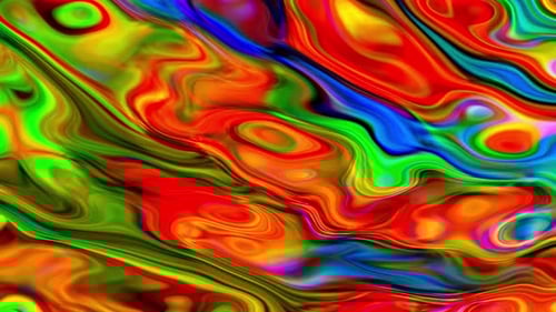 Vibrant Abstract Fluid Color Swirl Background