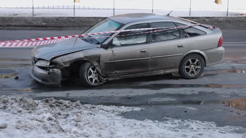 Vehicle Wreckage Automobile Crash Collision Debris