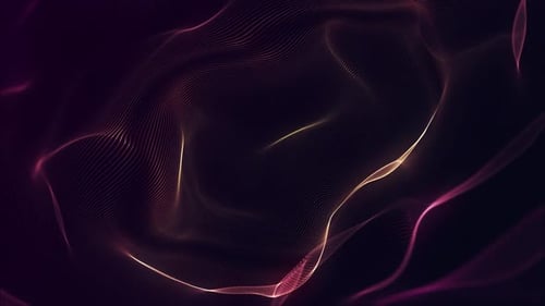 Abstract Digital Particle Wave Motion Background
