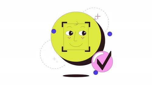 Face ID recognition onboarding ui animation