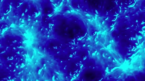 Abstract Blue and Cyan Fluid Energy Loopable Background