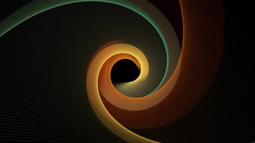 Retro Abstract Spiral Tunnel Loop