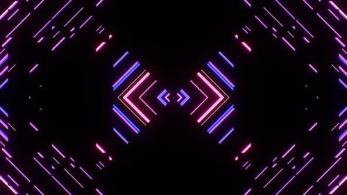 3D digital animation of glowing light Music VJ Loop abstract background