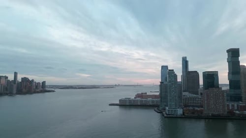 New York Skyline Manhattan View From New Jersey New York Skyscraper Aerial View of Big Apple New