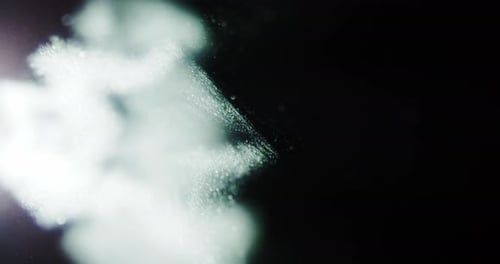 Dreamy Dust Stream In Projector Light