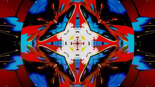 Colorful Kaleidoscope Vibrant VJ Loop