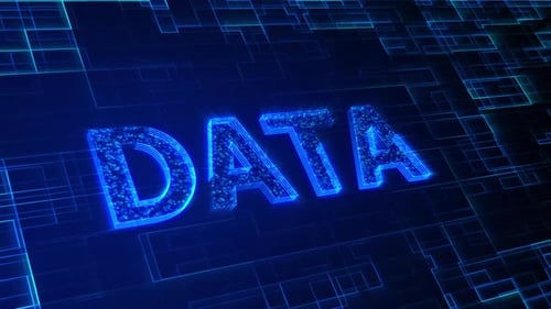 Data text animation 4k. Vd 721