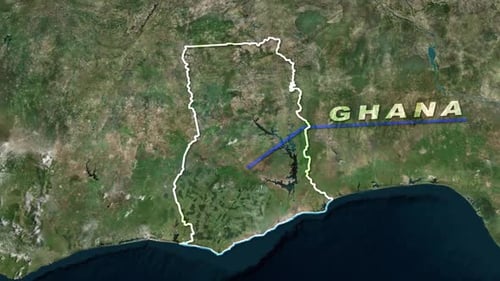 Ghana Map Animation