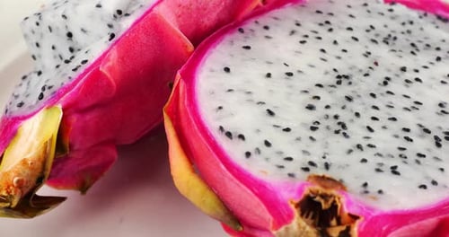 Close Up of Dragon Fruit Rotating