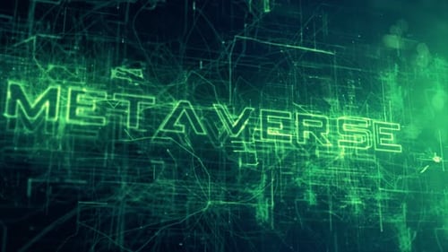 Métaverse de fond de données de science-fiction numérique