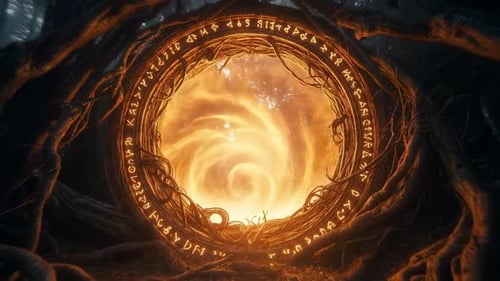 Magic Forest Orange Portal