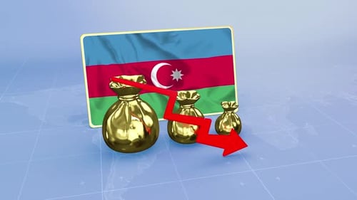 Azerbaijan Reserves Decline Economic Crisis Data Graph Infographic