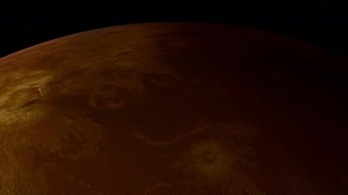 Close Up Of Planet Venus In Space