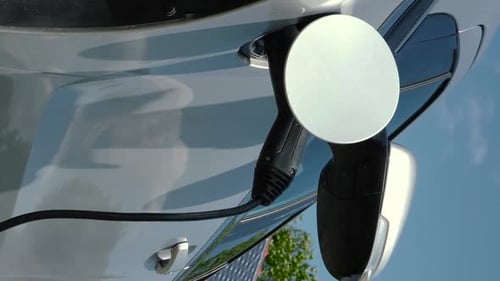 Vertical Video of Car Solar Panels