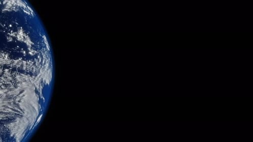 Seamless Rotating Earth from Space Loop 4K