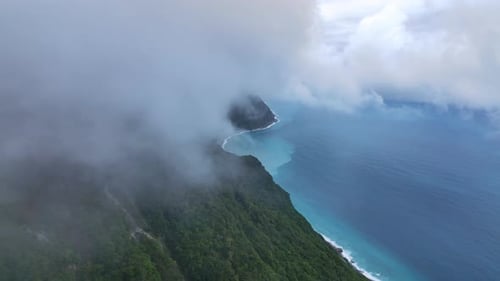 Landscapes Of Hualien Bay Through Clouds