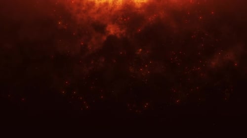 Fiery Particles Abstract Motion Background Animation