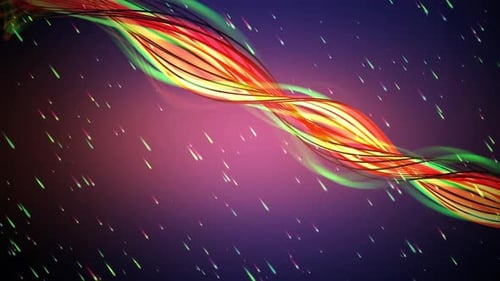 Dynamic Colorful Abstract Wavy Lines Background Animation
