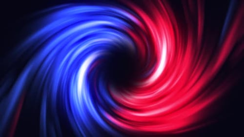 Abstract Red and Blue Swirling Light Tunnel Background Animation
