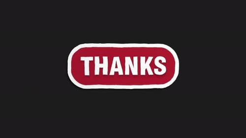 Textured Thanks Button Reveal Animation