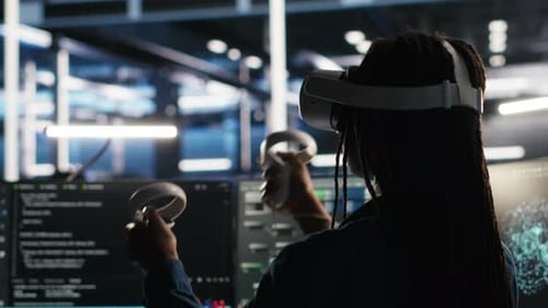 Server Farm Admin Using VR Equipment and Node Tree Systems