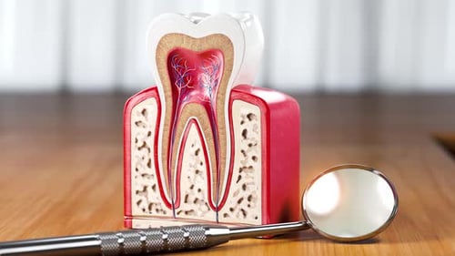 Cross Section Anatomy of Human Tooth Modelan Dentists Clinic