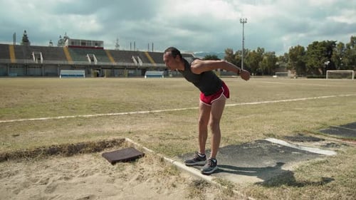 Entrenamiento de salto por la mañana
