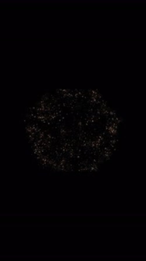 Golden Sparkle Particle Reveal Intro Animation