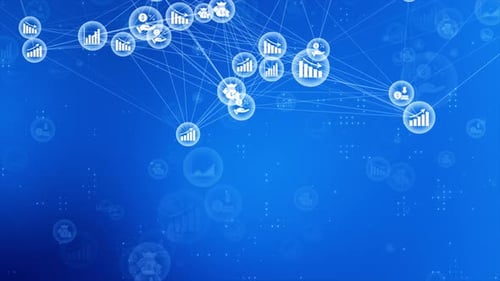 Futuristic Plexus Business Abstract Motion Graphics Loop V5