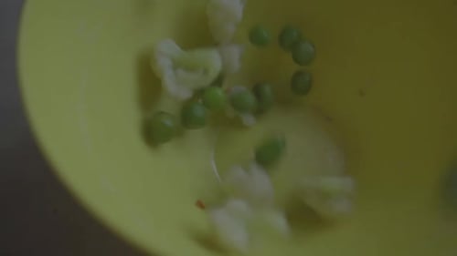 After a long time thought of making food video so peas falling shot could not be missed.
