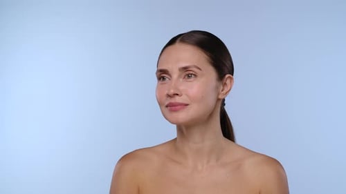 Woman Receiving Facial Injection for Beauty Treatment