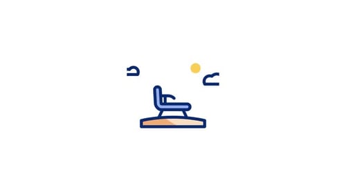 Animiertes Lounger-Symbol
