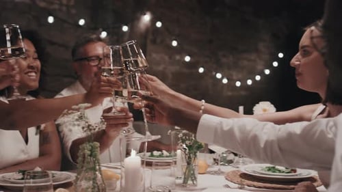 Having Wedding Party In Restaurant