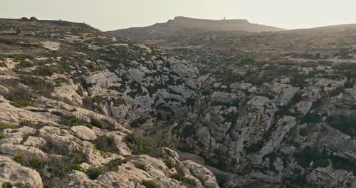 Aerial Exploration of Gozo Stunning Mediterranean Shoreline