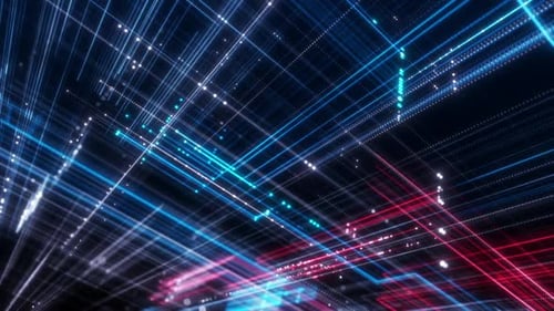 Futuristic Abstract Digital Network Lines Background