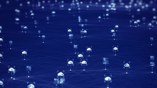Cloud Computing und Big-Data-Netzwerk.