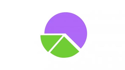 Animated Flat Design Pie Chart for Data Presentation