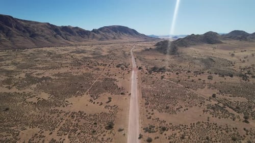 A video about a mountainous landscape and rugged nature from the Namib desert