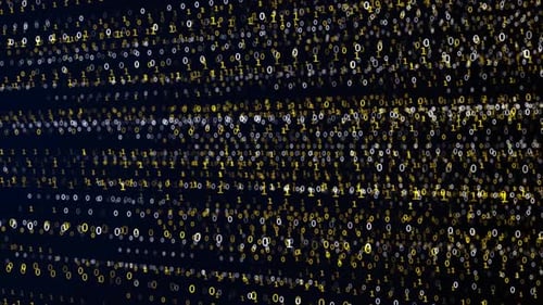 Résumé du code de données numériques 3D futuriste