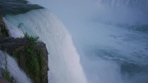 Close up shot of Niagara Falls