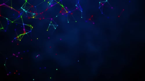 Colorful Plexus Background Loop V3