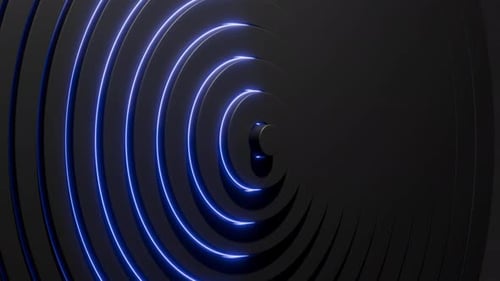 Concentric Rings Loop 3D Animation